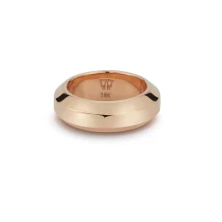 GRANT MEN'S 18K ROSE GOLD ANGLED BAND RING