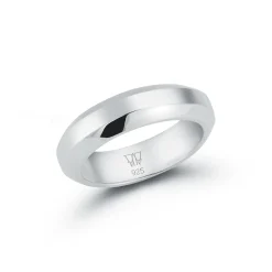 GRANT STERLING SILVER ANGLED BAND RING