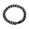 HUXLEY BLACK STERLING SILVER COIL LINK BRACELET