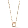 HUXLEY 18K GOLD COIL LINK PENDANT