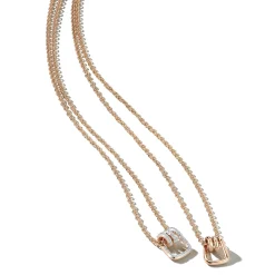HUXLEY 18K GOLD COIL LINK PENDANT