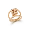 HUXLEY 18K GOLD SINGLE COIL LINK RING