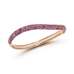 JULIAN 18K GOLD AND AMETHYST WAVE BRACELET