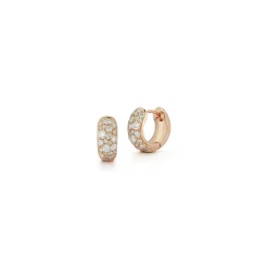 JULIAN 18K GOLD AND DIAMOND HUGGIES