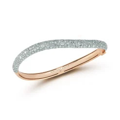 JULIAN 18K GOLD AND DIAMOND WAVE BRACELET