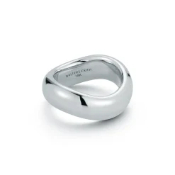 JULIAN 18K WHITE GOLD WIDE WAVE RING