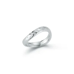 JULIAN PLATINUM AND DIAMOND WAVE RING
