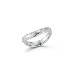 JULIAN PLATINUM AND DIAMOND WAVE RING