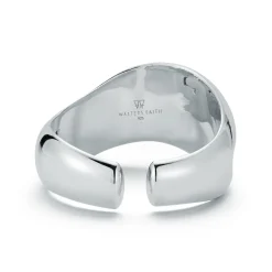 JULIAN STERLING SILVER WIDE WAVE CUFF