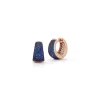LYTTON 18K AND ALL BLUE SAPPHIRE TAPERING HOOP EARRINGS
