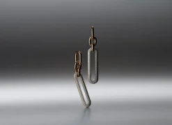 MORRELL 18K GOLD AND DIAMOND DROP EARRINGS