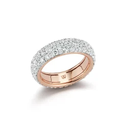 OC X WF 18K GOLD AND DIAMOND BAND RING