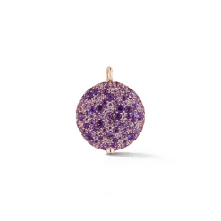 OC X WF 18K LARGE AMETHYST PEBBLE LOCKET