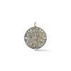 OC X WF 18K LARGE CHAMPAGNE DIAMOND PEBBLE LOCKET