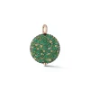 OC X WF 18K LARGE GREEN EMERALD AND TSAVORITE PEBBLE LOCKET