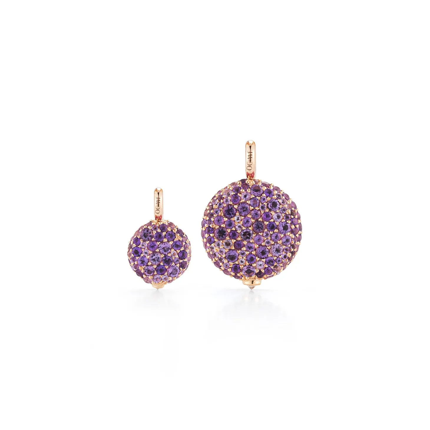 OC X WF 18K MEDIUM AMETHYST PEBBLE LOCKET