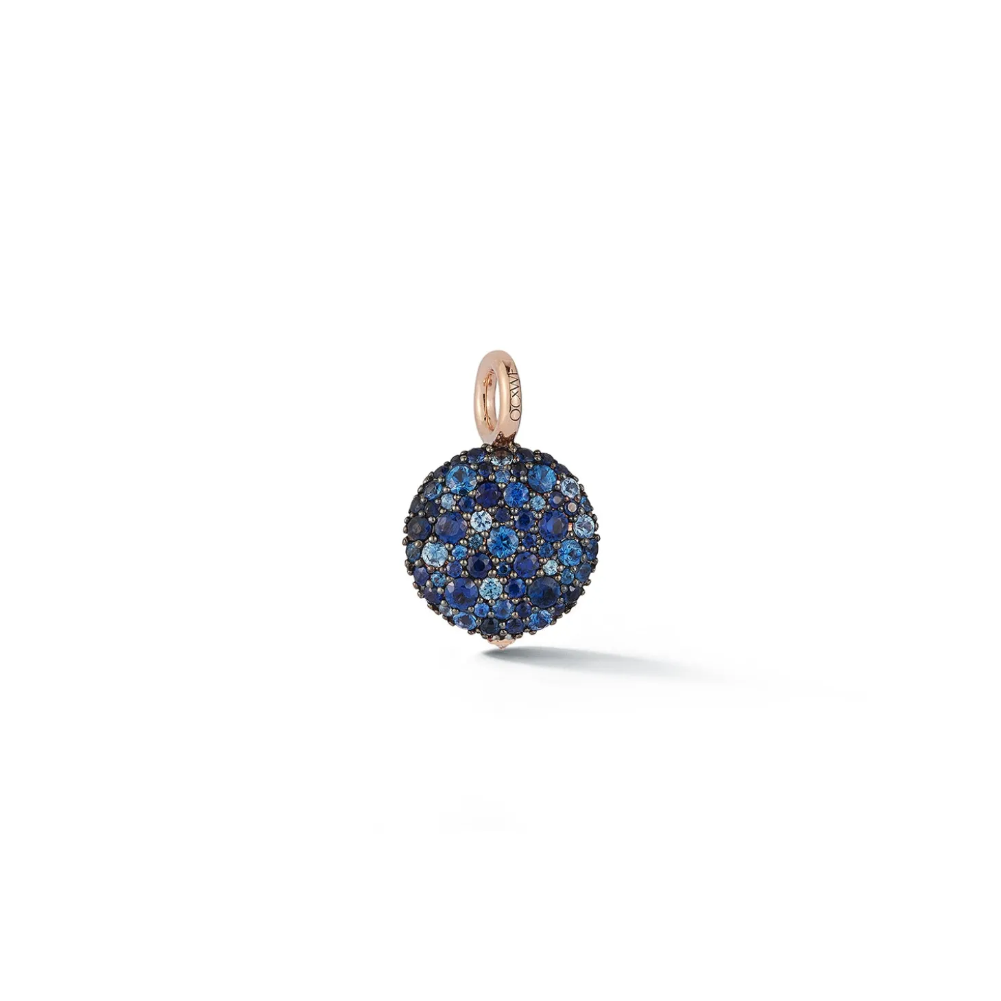 OC X WF 18K MEDIUM BLUE SAPPHIRE PEBBLE LOCKET