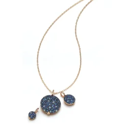 OC X WF 18K MEDIUM BLUE SAPPHIRE PEBBLE LOCKET