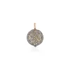 OC X WF 18K MEDIUM CHAMPAGNE DIAMOND PEBBLE LOCKET