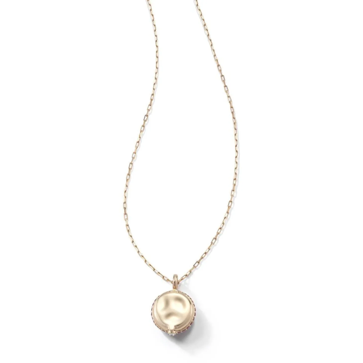 OC X WF 18K SMALL AMETHYST PEBBLE LOCKET