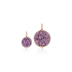 OC X WF 18K SMALL AMETHYST PEBBLE LOCKET