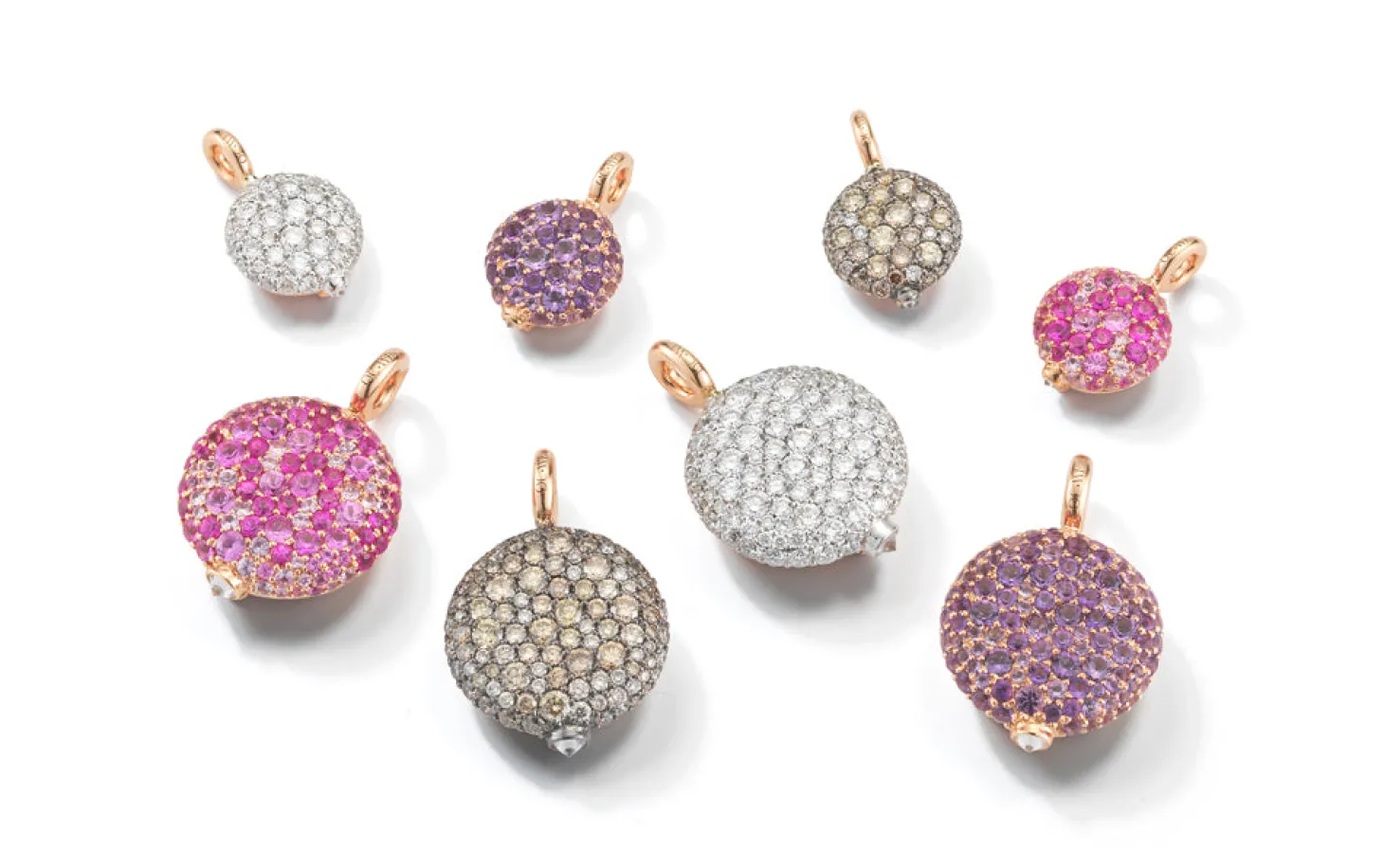 OC X WF 18K SMALL AMETHYST PEBBLE LOCKET