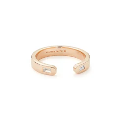 OTTOLINE 18K DIAMOND BAGUETTE CUFF RING