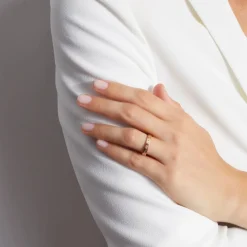 OTTOLINE 18K DIAMOND BAGUETTE RING