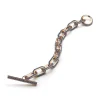 SAXON JUMBO 18K CHAIN LINK ALL BLUE SAPPHIRE TOGGLE BRACELET
