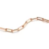 SAXON 18K ELONGATED CHAIN LINK BRACELET