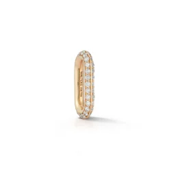 SAXON 18K GOLD ALL DIAMOND PAVE LINK NECKLACE