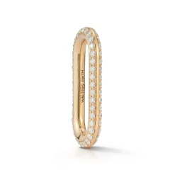 SAXON 18K GOLD ALL DIAMOND JUMBO LINK NECKLACE