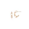 SAXON 18K GOLD CHAIN LINK HUGGIE