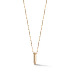 SAXON 18K GOLD MINI SINGLE LINK NECKLACE