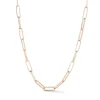SAXON 18K ROSE GOLD PAPER CLIP CHAIN NECKLACE