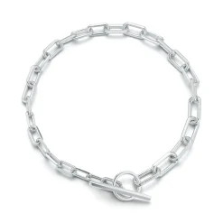 SAXON STERLING SILVER GRADUATING CHAIN LINK CHOKER