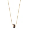 SYDNEY 18K ROSE GOLD AND EBONY OCTAGON BEAD NECKLACE