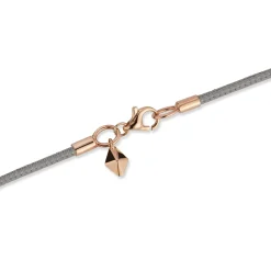 SYDNEY NAPA LEATHER CORD WITH 18K ROSE GOLD CLASP