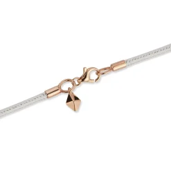 SYDNEY NAPA LEATHER CORD WITH 18K ROSE GOLD CLASP