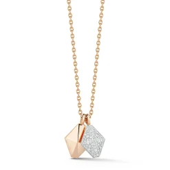SYDNEY TWO TONE 18K DIAMOND ORIGAMI CHARM
