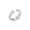 THOBY 18K ALL DIAMOND TUBULAR CUFF RING