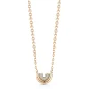 THOBY 18K GOLD AND DIAMOND TUBULAR NECKLACE