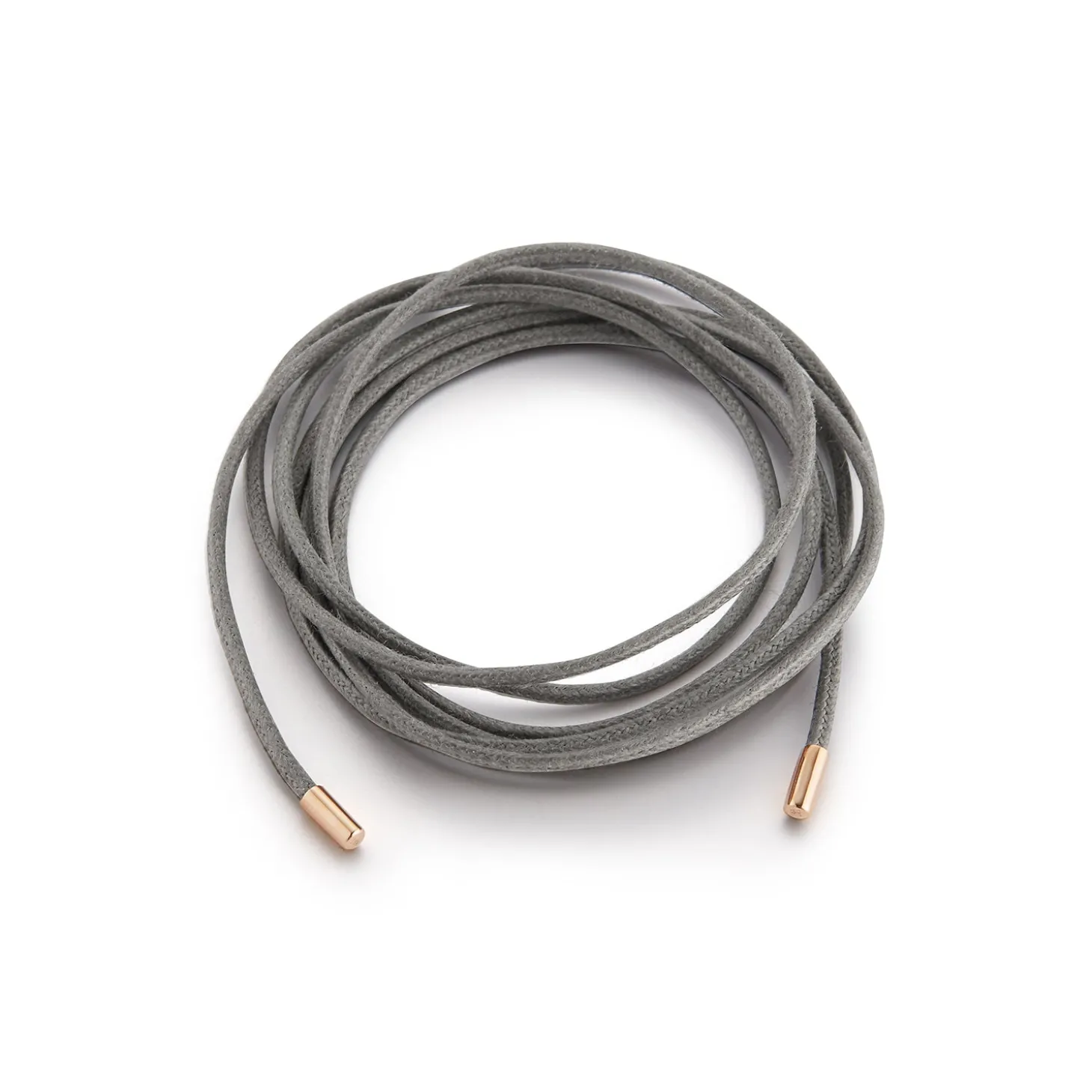WAXED COTTON GREY, WHITE OR BLACK CORD WITH ROUND CAP