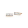 WF CLASSIC 18K AND DIAMOND MINI BAR STUDS
