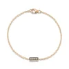 WF CLASSIC 18K GOLD AND CHAMPAGNE DIAMOND BAR BRACELET