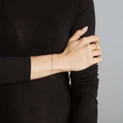 WF CLASSIC 18K GOLD AND DIAMOND BAR BRACELET