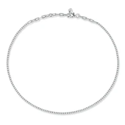 WF CLASSIC 18K GOLD AND DIAMOND TENNIS NECKLACE