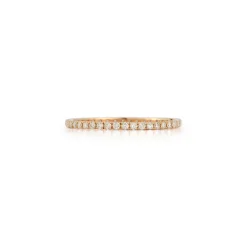 WF CLASSIC 18K GOLD AND DIAMOND ETERNITY BAND RING