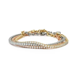 WF CLASSIC 18K GOLD AND DIAMOND TENNIS BRACELET