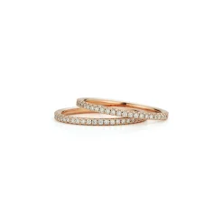 WF CLASSIC 18K GOLD AND DIAMOND ETERNITY BAND RING
